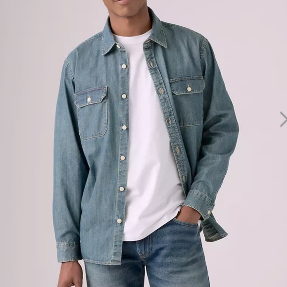 NWT Levi Strauss Jackson Worker Overshirt Denim Jacket, Medium - Picture 1 of 7
